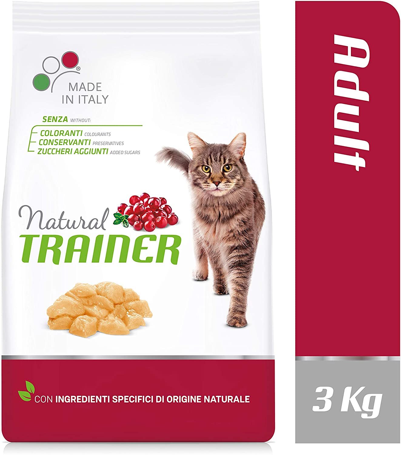 Natural Trainer Trainer Natural con Pollo Fresco 3 kg-mangimi Cubos para Gatos Comida, única 