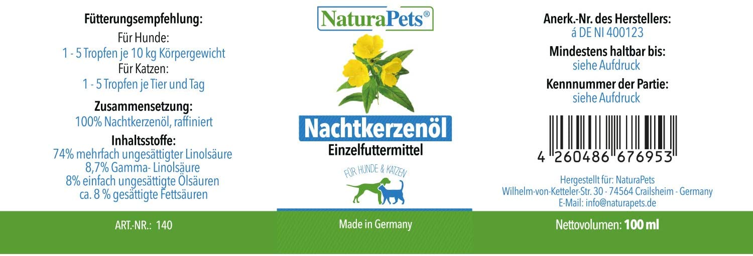 NaturaPets® - Aceite Natural para Velas nocturnas para Perros y Gatos (2 x 100 ml) 