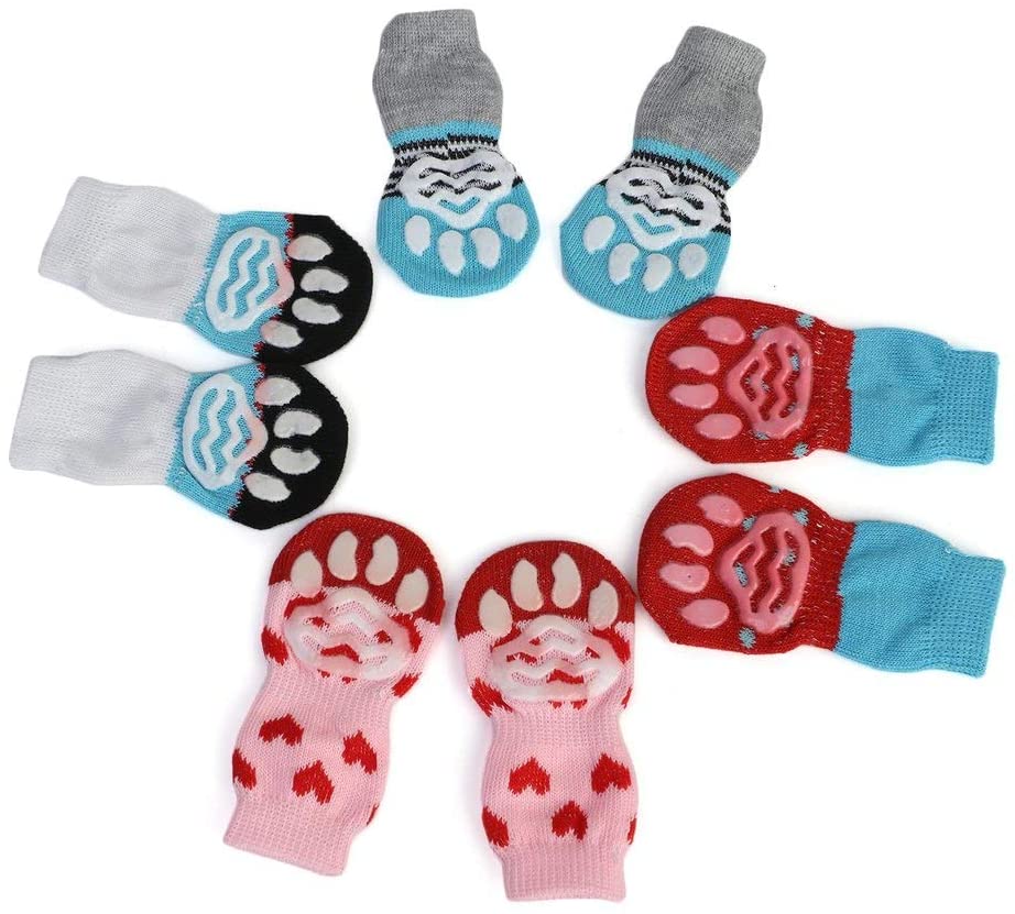  Ndier Lindo patrón de Calcetines para Mascotas Puro Suave algodón Perros Gatos Calcetines Interior del Piso 