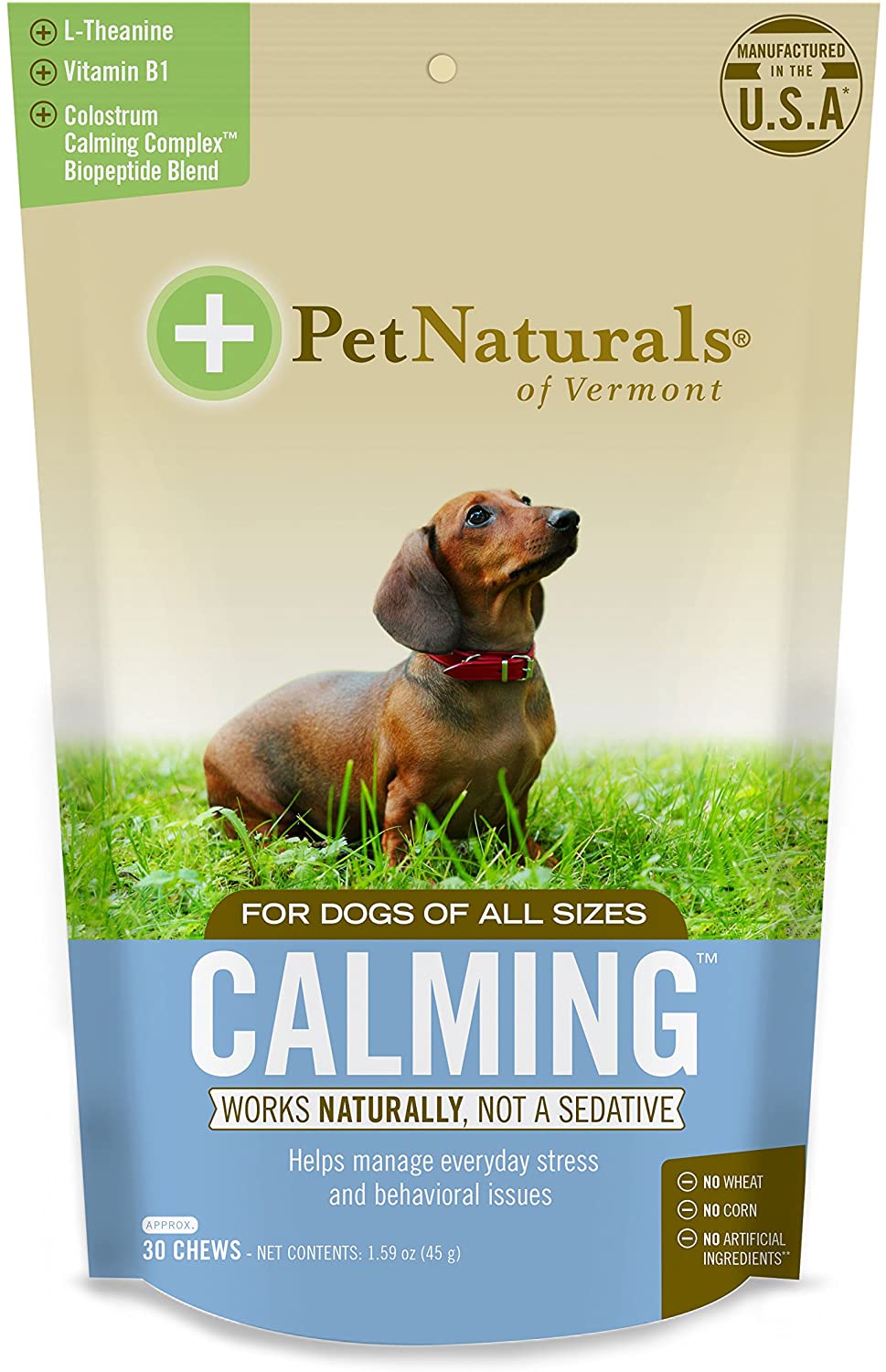  Pet Naturals Calmante para Perros, fórmula de Apoyo de Comportamiento Natural, 30 mordidas de tamaño 