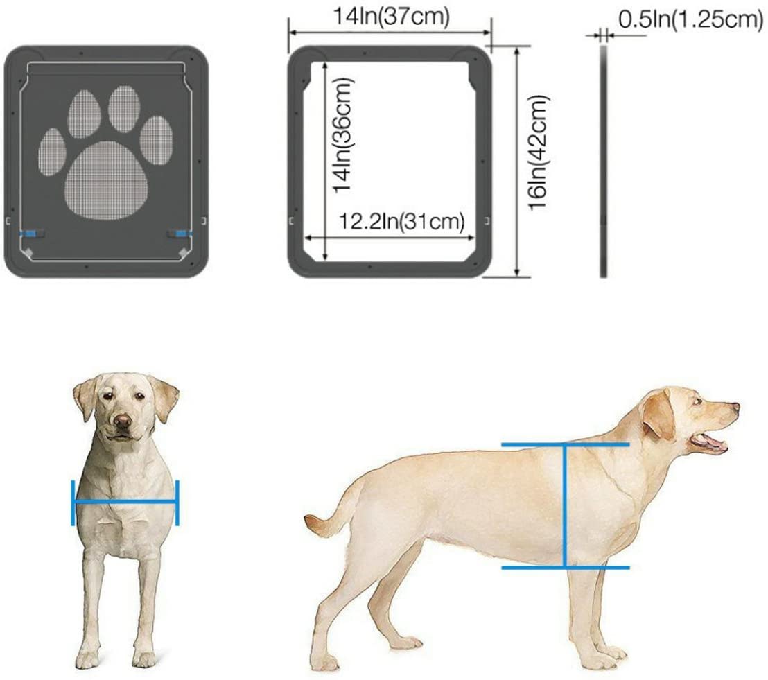  PETCUTE Gatera para Perros gatera para Puerta gateras para Gatos medianos y pequeños gateras para Perros Puerta para Mascotas 