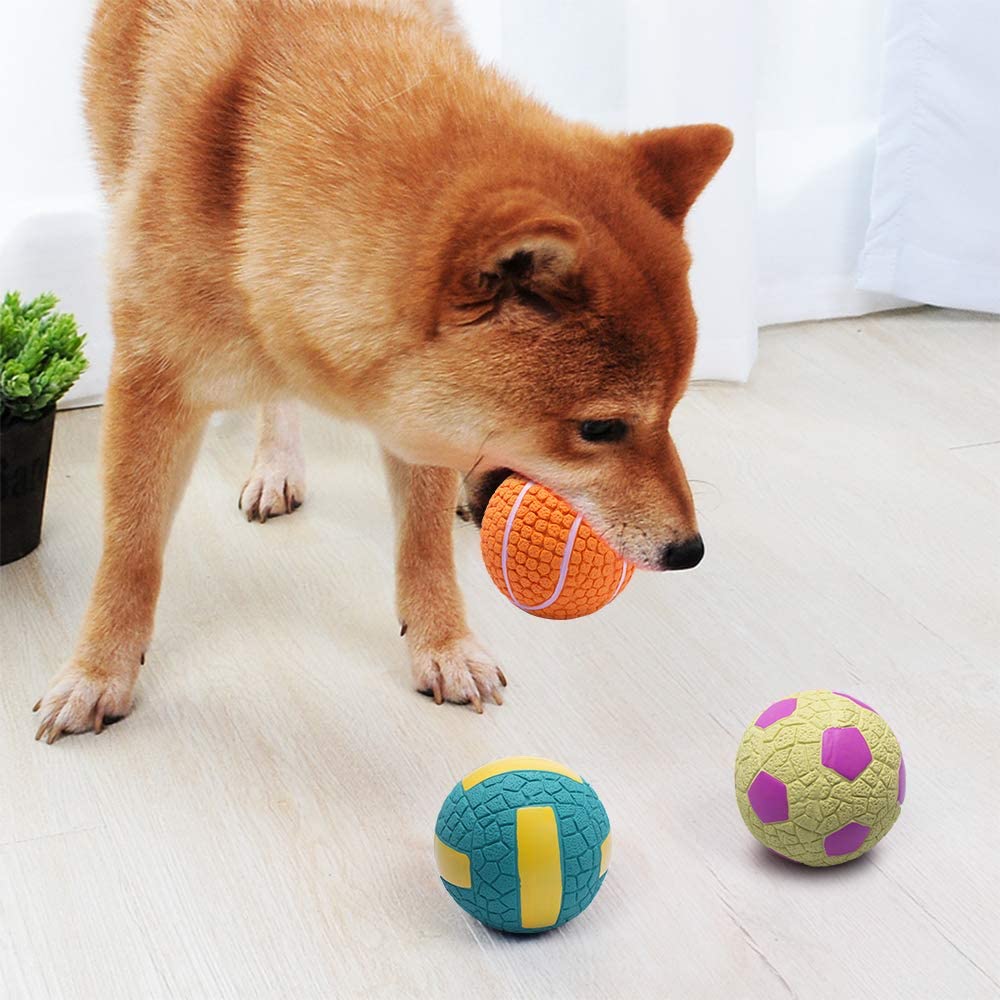  Petper Cw-0046EU - Juguete con sonido de pelota de látex para perros, juguete interactivo para jugar y entrenar 