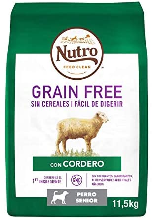  Pienso para Perro Nutro Grain Free Senior Cordero 11,5kg 