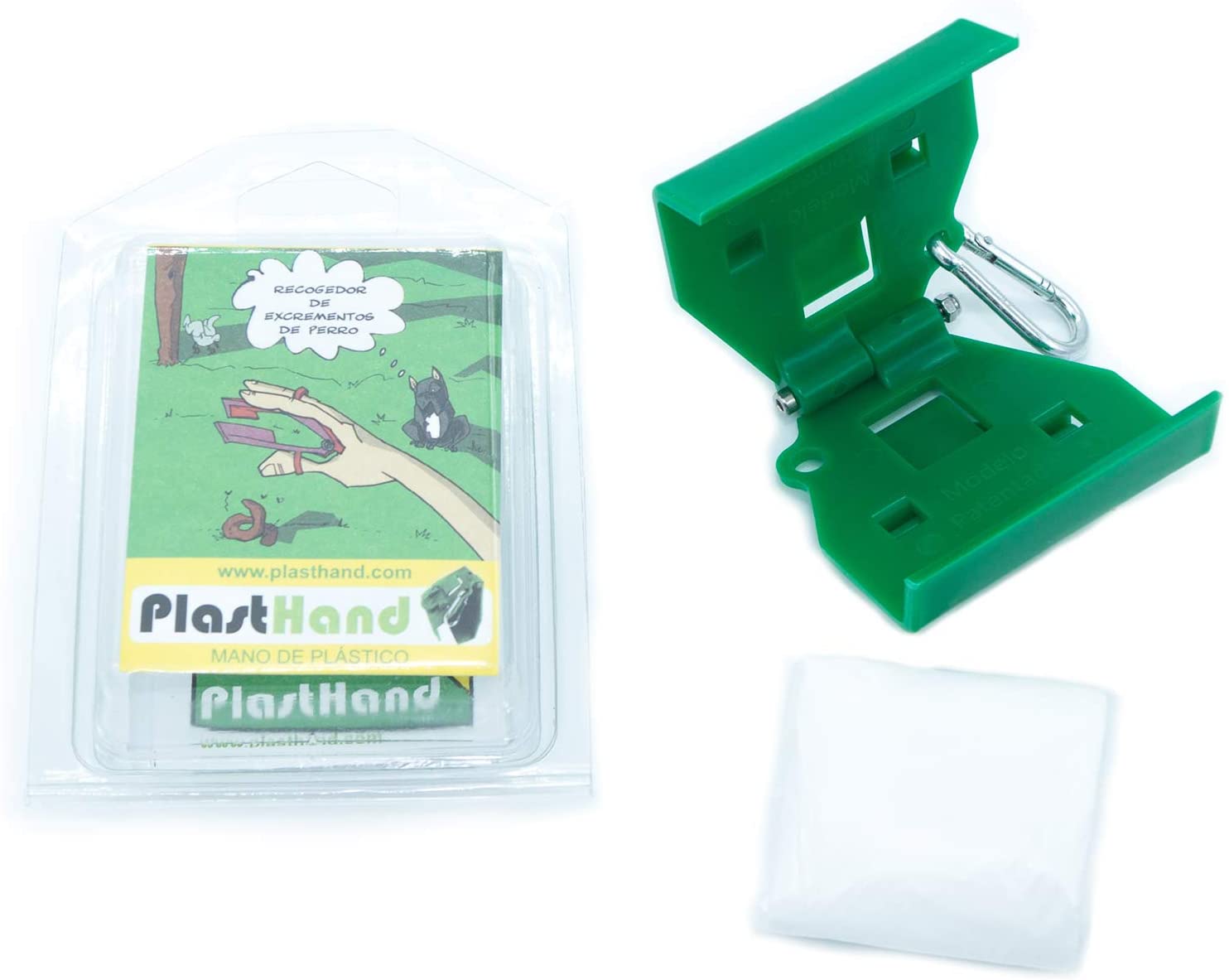  PlastHand Recogedor de Excrementos para Perros Mano de Plástico Recogedora de Excrementos Fabricado en España 