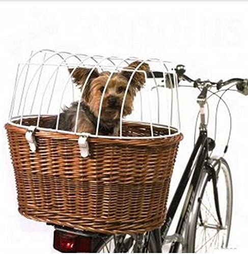  Práctico, Cómodo cesta para bicicleta (con alambre de protección – seguro de montaje en la bicicleta equipaje Soporte – apto para e-bikes – fabricado en Alemania – Max. Peso: 10 kg del perro 