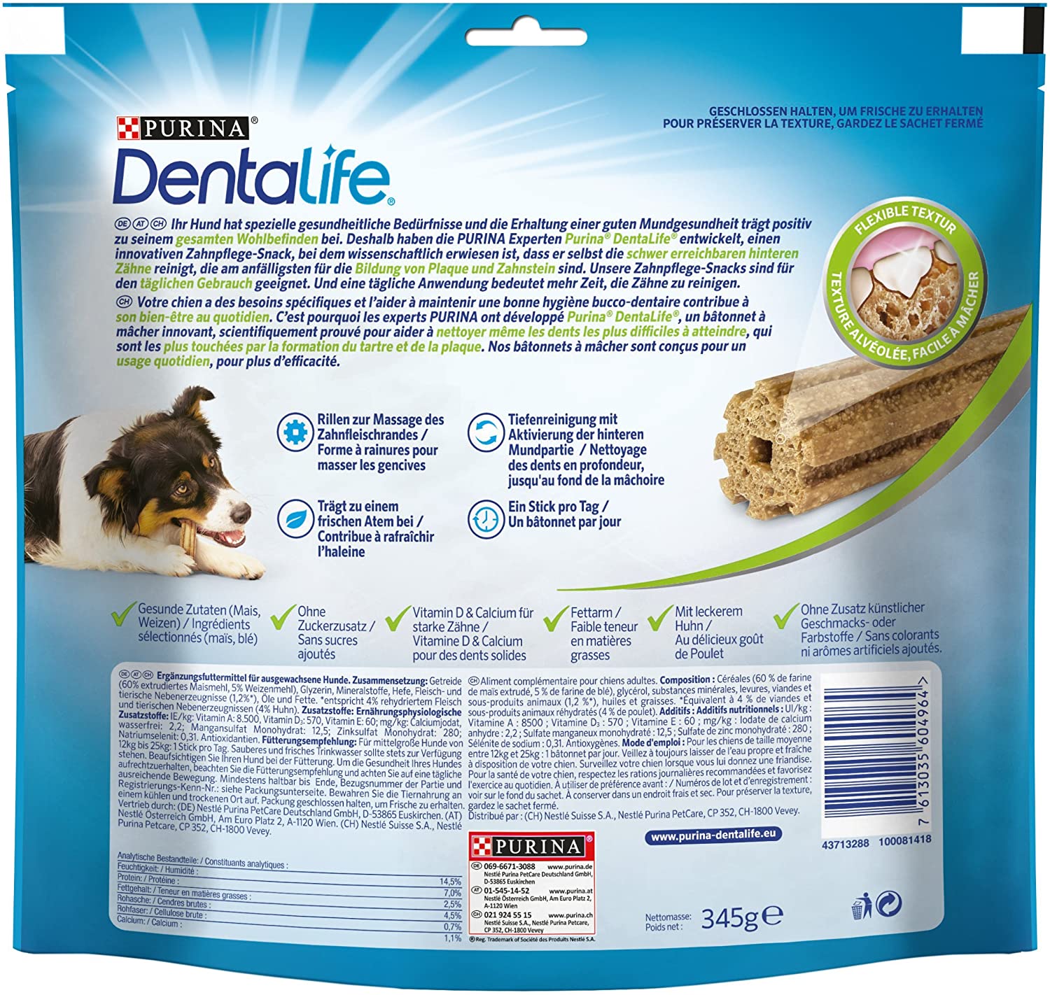  Purina DentaLife - Aperitivos de Cuidado Dental Diario para Perros 
