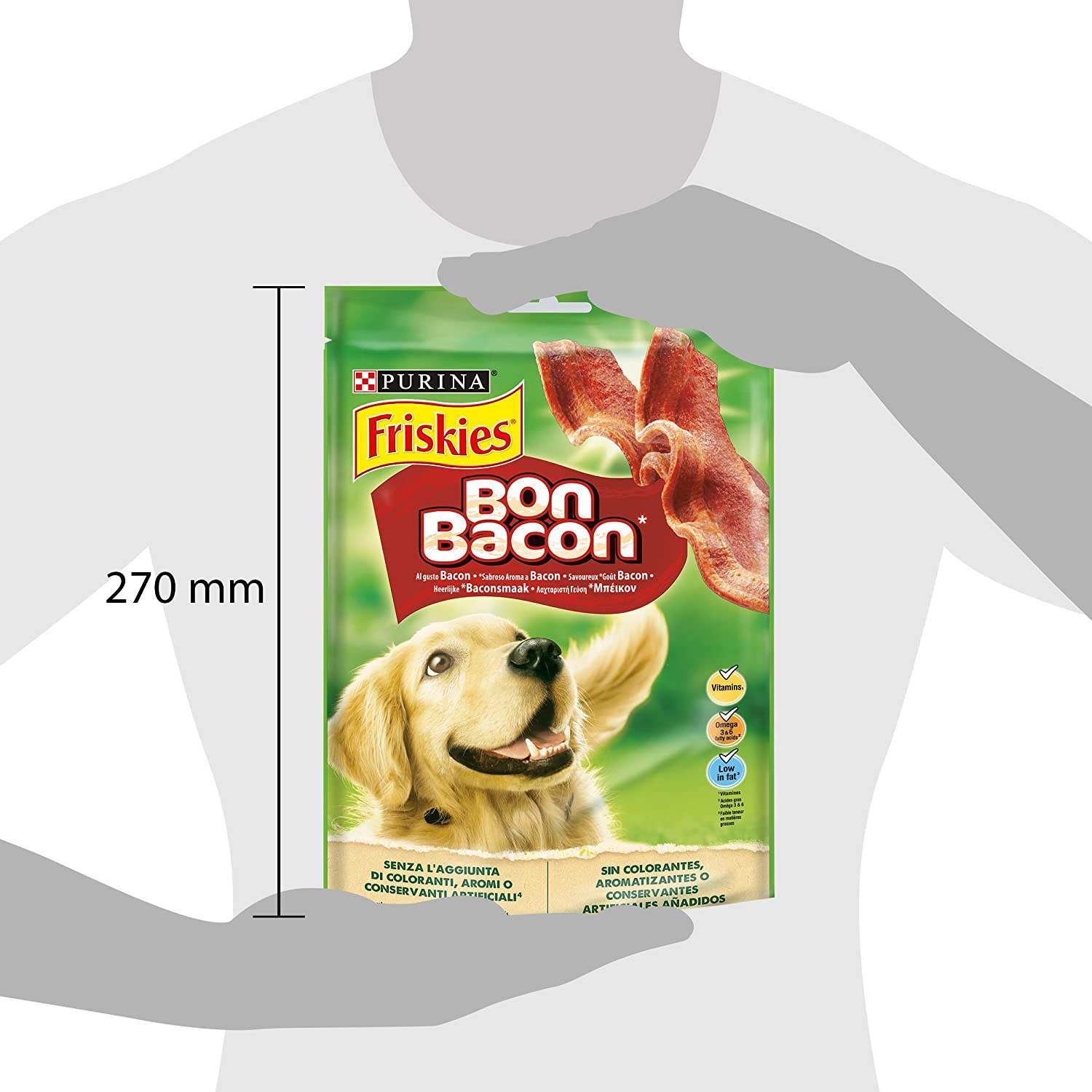  Purina Friskies Bon Bacon golosinas y chuches para perros 6 x 120 g 