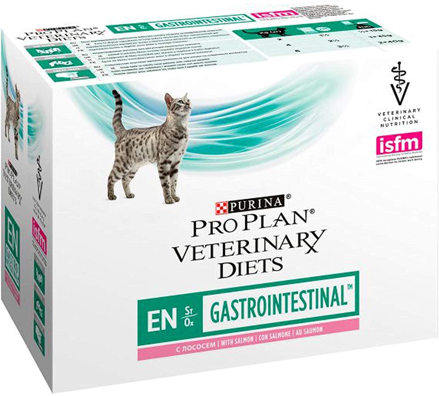  Purina ProPlan Veterinary Diets en – gastrointestinal gato Salmón 10 x 85gr 