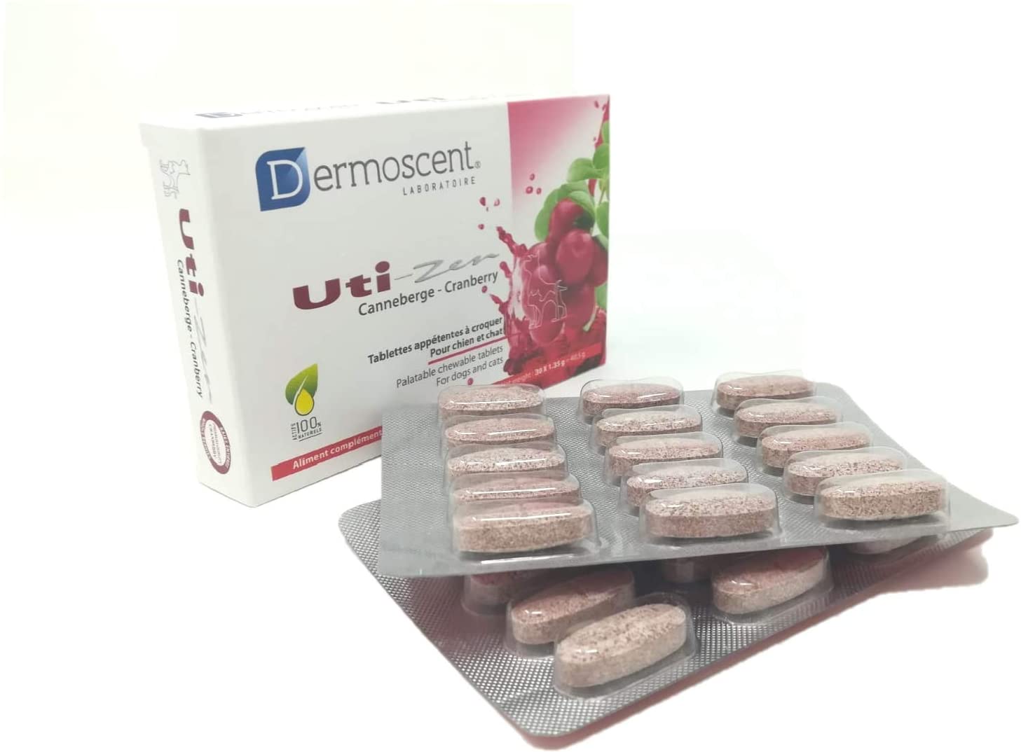  Q Vet Dermoscent Uti-Zen 30 tabletas masticables 