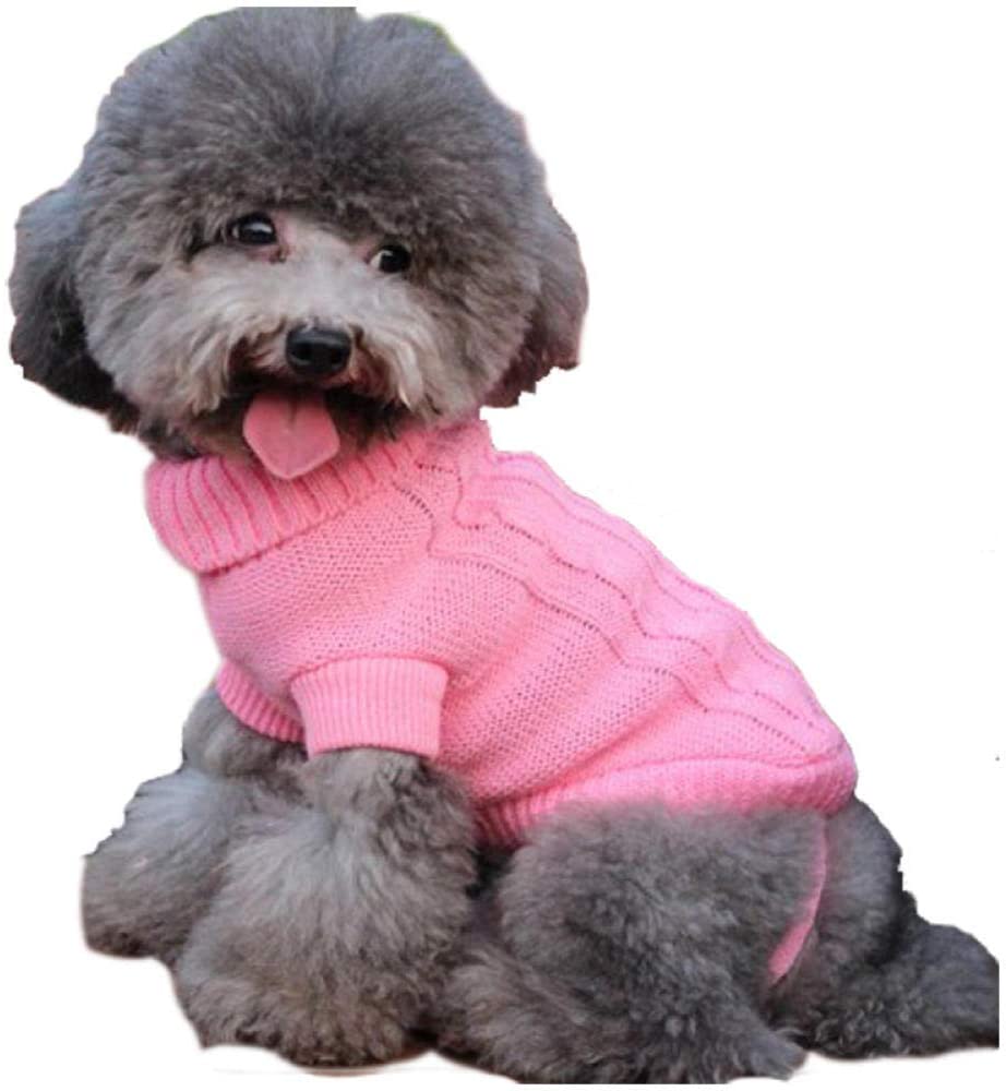  QKEMM Abrigos para Perros de Invierno Chaqueta Suéter de Taza de Té Super Mini Abrigo Chaleco de Perro Ropa de Perro para Mascotas Rojo M 