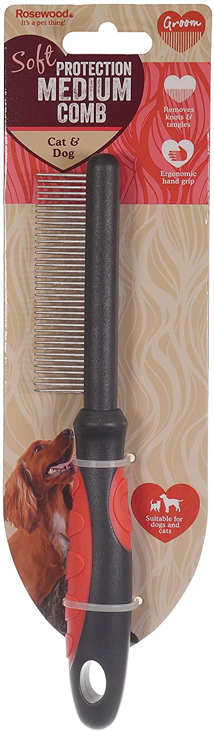  Rosewood - Peine de peluquería para salón (protección Suave, tamaño Mediano) 