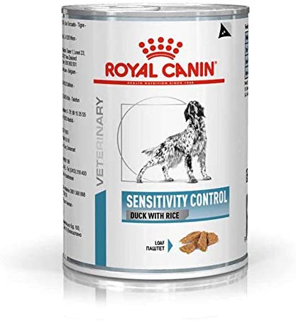  Royal Canin Alimento para Perros con Sabor a Pato Sensitivity Control - 420 gr, pack de 12 