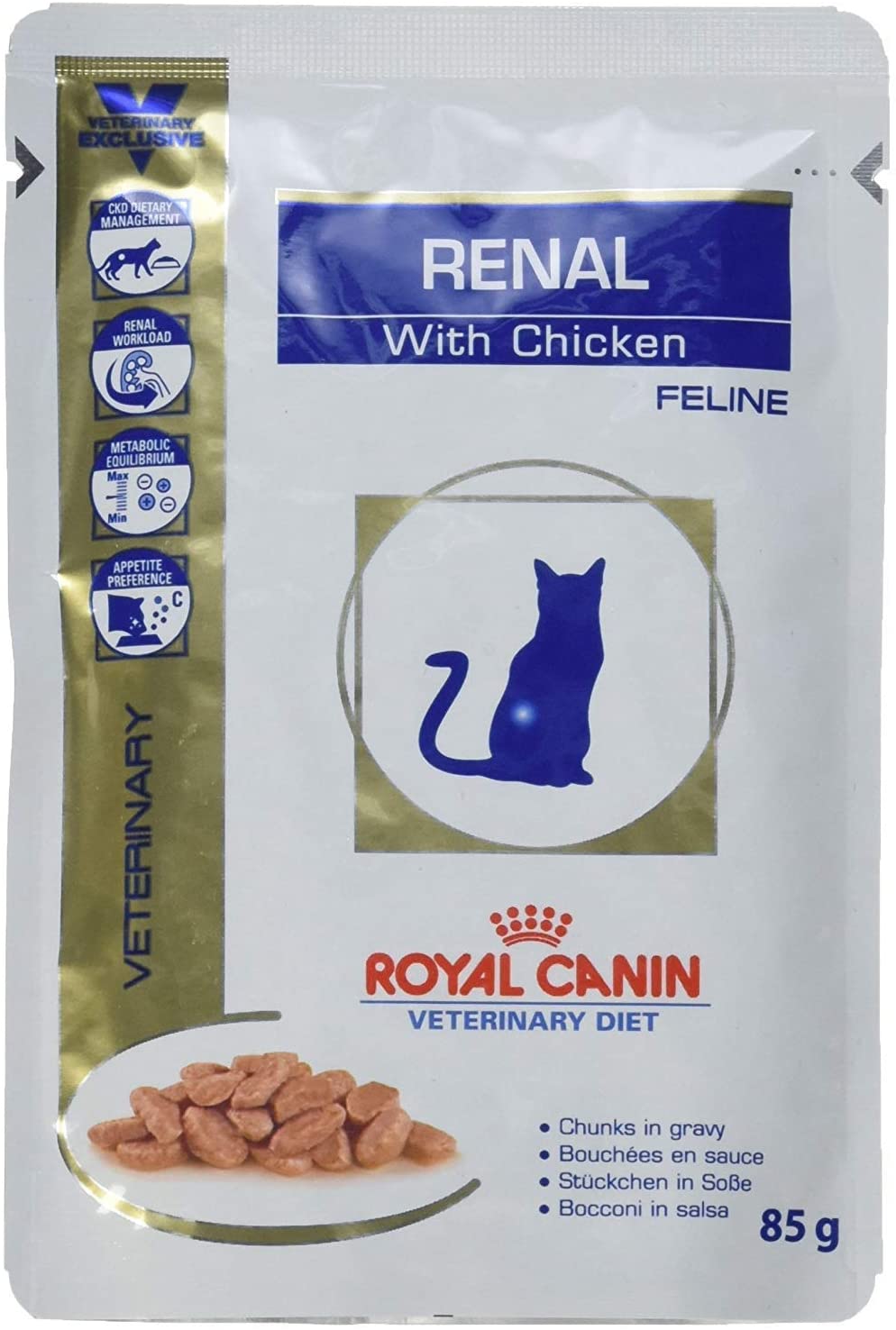  Royal Canin C-583931 Feline Renal Pollo Pack de 12 x 85 gr 