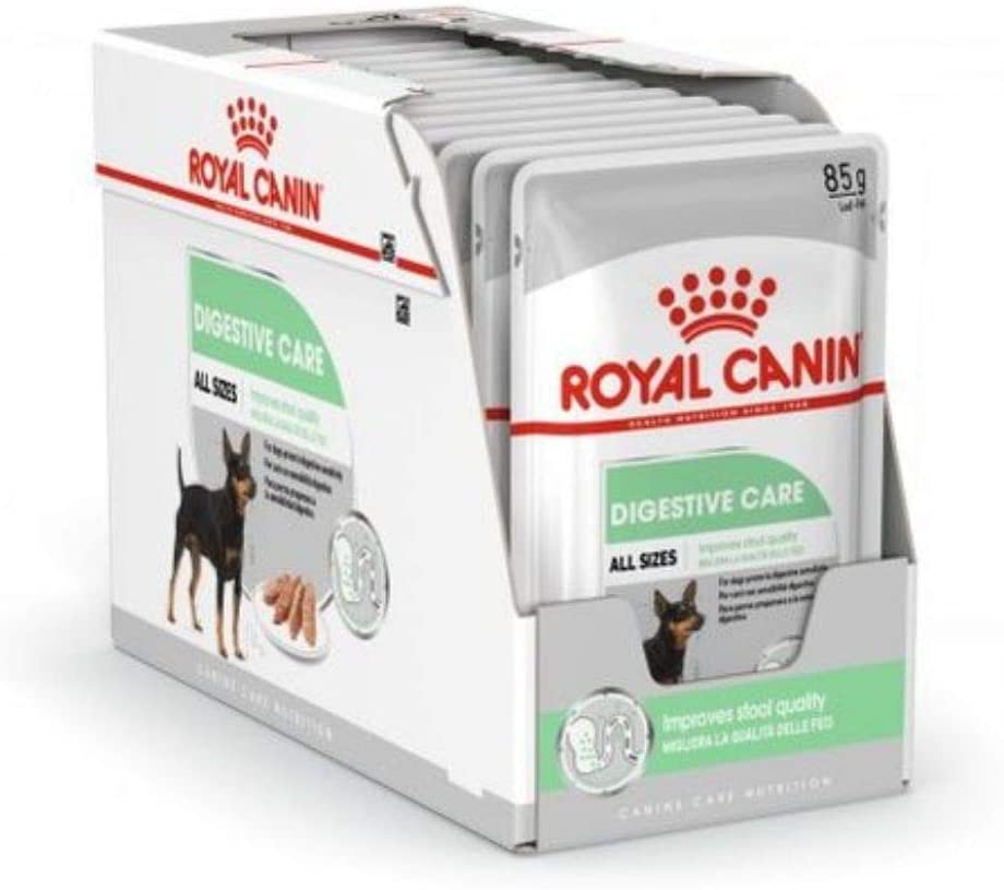  ROYAL CANIN Digestive Care Paté para Perros Comida Húmeda, Caja Completa 12 x Sobres 85 gr 