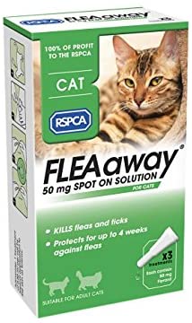  RSPCA fleaaway Spot On solución para gatos, 50 mg 
