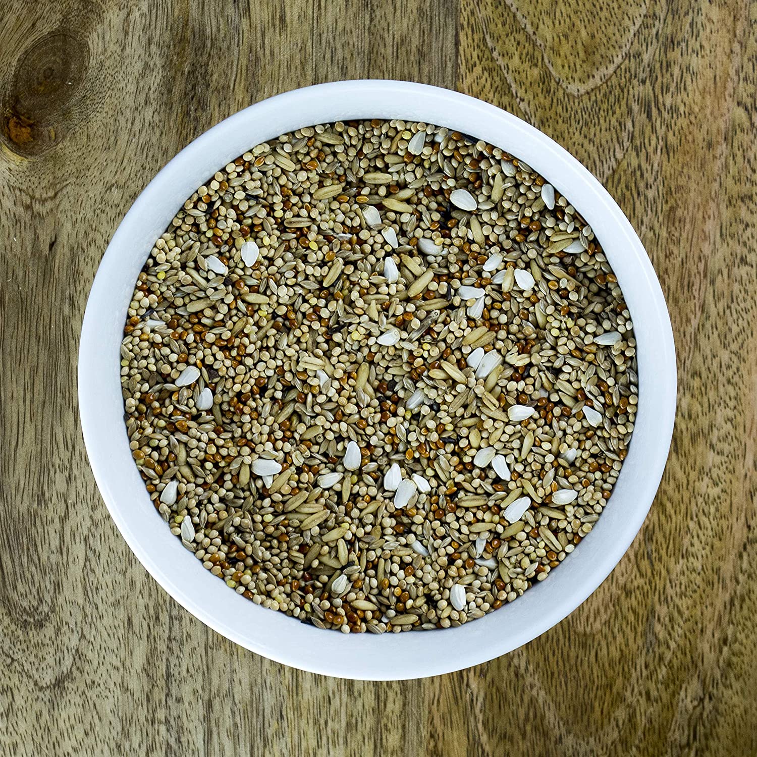  SeedzBox Mezcla Premium de semillas para periquitos. Comida para aves. Dieta equilibrada -alpiste, mijo blanco/ rojo, avena y negrillo, de alta calidad y saludable. Alto en proteína y fibra. Bolsa 1kg 