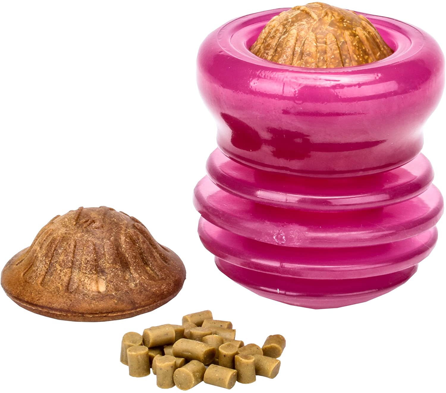  Tasty Prize - Juguete de goma para perros con diseño de goma, dispensador de grandes tratamientos y patucos, 10 cm x 13 cm 