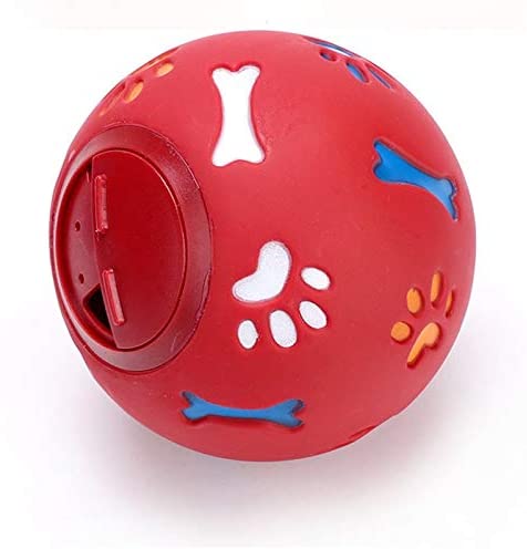  tianluo Juguetes para Mascotas Juguete para Perros Bola De Goma Masticar Comida Jugar Bola Interactiva Mascota Dental Dentición Entrenamiento Juguete 
