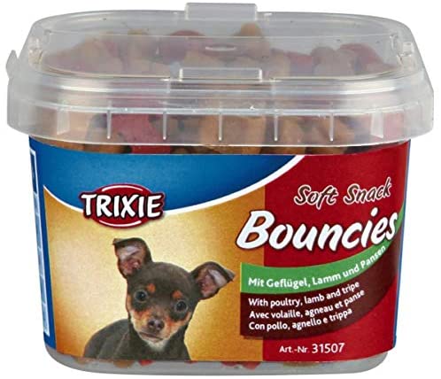  TRIXIE 31507 Soft Snack Bouncies, 140 g, Ave, Cordero y Tripa 