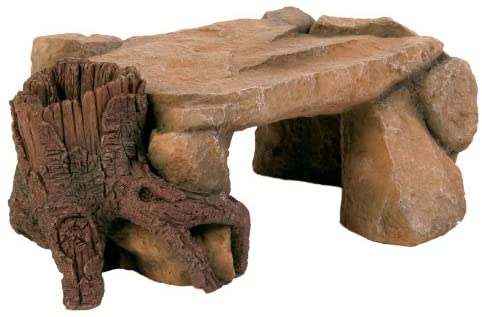  Trixie 8847 Meseta de roca con Tronco de árbol para decoración de Acuario, 25 cm 