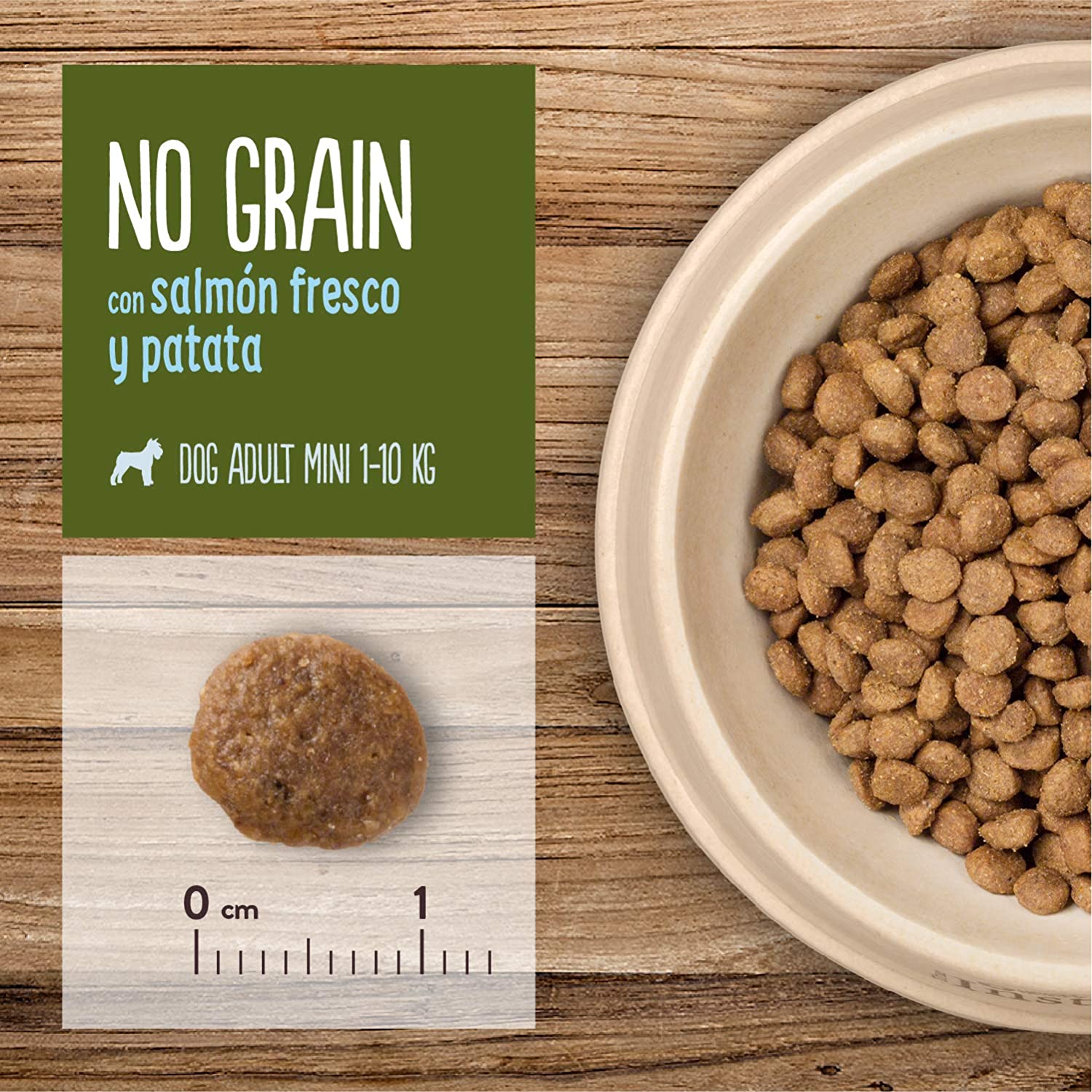  True Instinct No Grain Mini Adult - Pienso sin Cereales para Perros Adultos de Razas pequeñas con salmón - 7 kg 