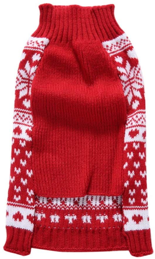  TUOTANG Suéter de Perro Suéter de Navidad para Mascotas Ropa para Mascotas de Cuello Alto de Punto Suéter Perro Suéter,Color 15,XX-Large 