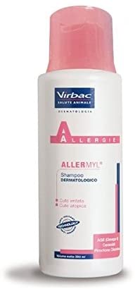  Virbac Allermyl Shampoo para perros y gatos dermatologico-producto para las formas de alergia de perros y gatos, piel irritada o atopica 