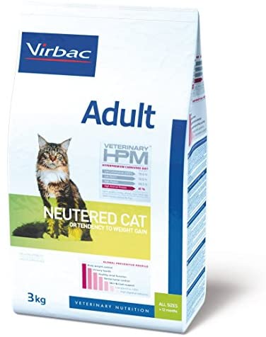  Virbac Veterinary HPM Vet Cat Ad Neutered - Comida para Gatos (12 kg) 