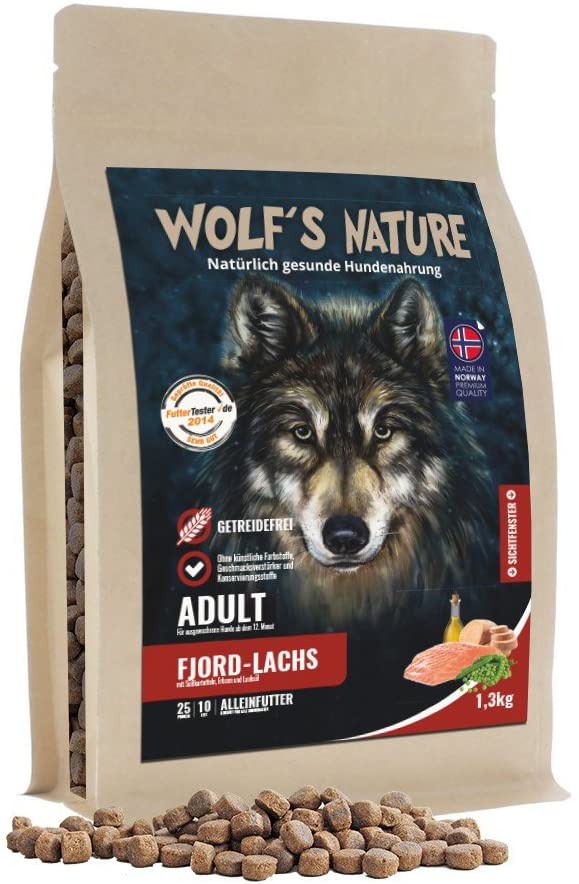  Wolf 's Nature salmón – Cereales sin trockenfutter de Noruega En Calidad Alimentaria 