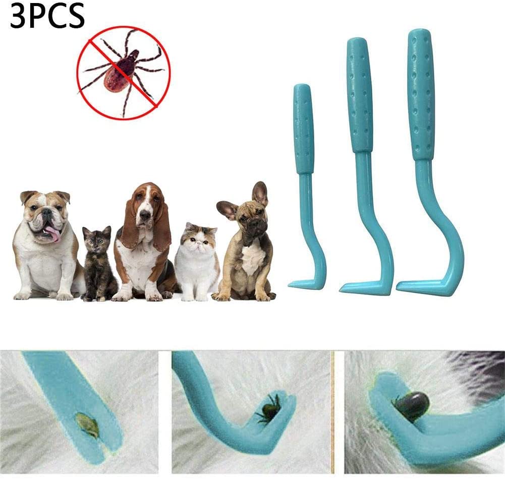  Xploit 3PCS / Pack Tick Herramienta de eliminación de Ganchos Eliminar garrapatas en Perros Gatos Otros Animales y Humanos 