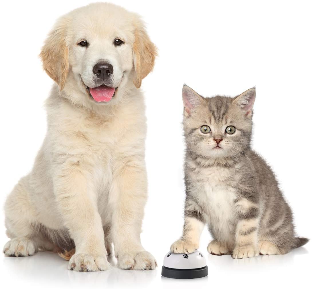  Yolispa 2 Piezas Campanas de Entrenamiento para Mascotas Alimentación Llamada Campana para Perro Gato Orinal Entrenamiento Mascota Interactiva 