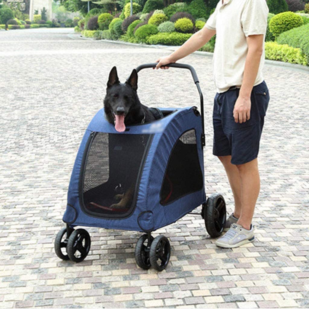  YPYJ Pet Suministros Carrito de Viaje para Mascotas Carrito de Perro Carrito de rehabilitación vehículo de Rescate para Perros medianos y Grandes 