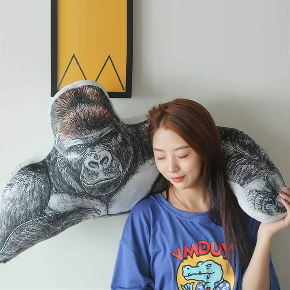  Yzhome Boyfriend Pillow Plush Toy King Kong Gorilla 90 Cm, La Almohada para Dormir En La Cama Está Llena De Seguridad para Dar Regalos De Cumpleaños Femeninos 
