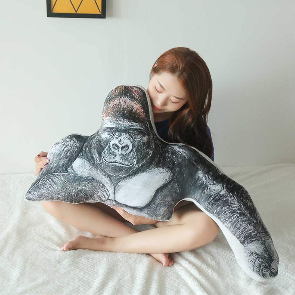  Yzhome Boyfriend Pillow Plush Toy King Kong Gorilla 90 Cm, La Almohada para Dormir En La Cama Está Llena De Seguridad para Dar Regalos De Cumpleaños Femeninos 