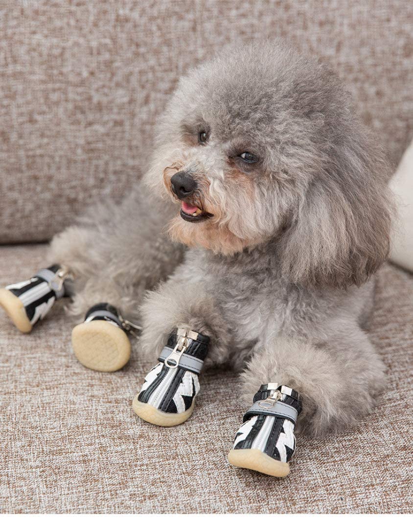  Zapatos para Perros Mascotas Softsole para Perros pequeños y Cachorros Accesorios de Zapatillas Transpirables Suministros para Mascotas Botas para Mascotas al Aire Libre 