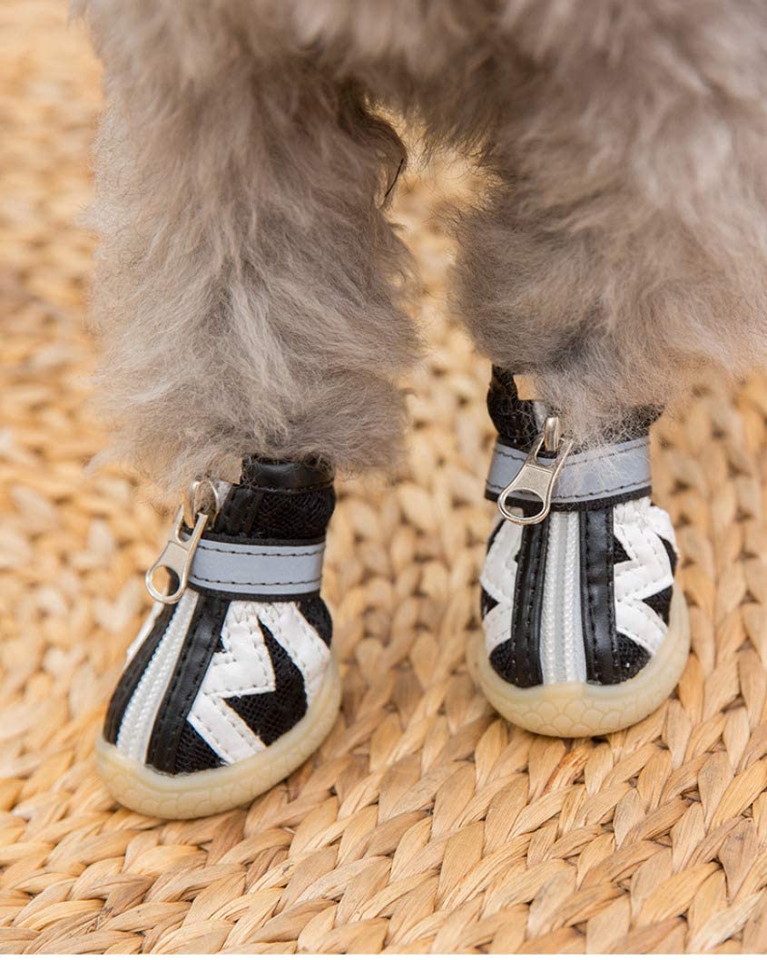  Zapatos para Perros Mascotas Softsole para Perros pequeños y Cachorros Accesorios de Zapatillas Transpirables Suministros para Mascotas Botas para Mascotas al Aire Libre 