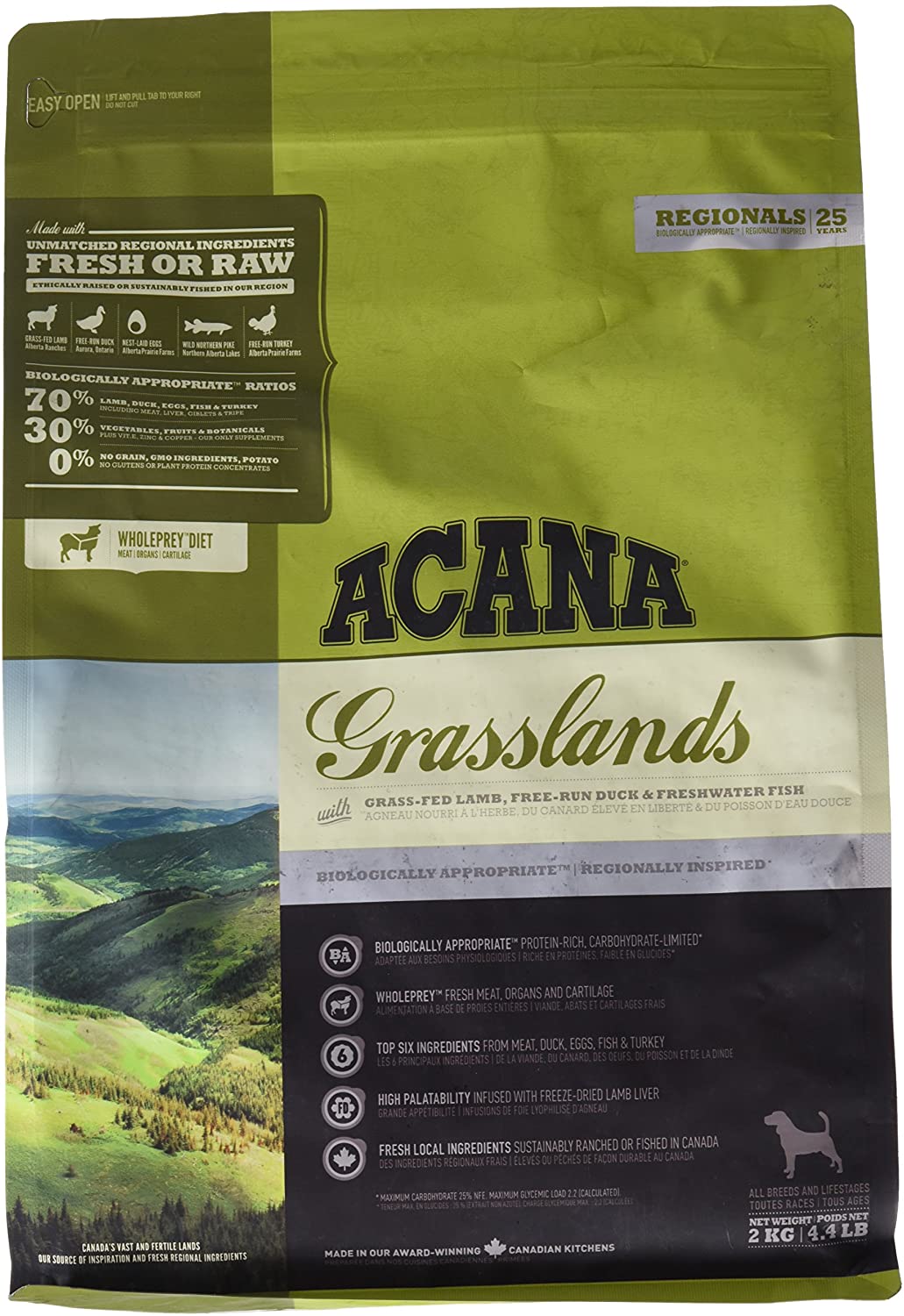  ACANA Grasslands Comida para Perros - 2000 gr 