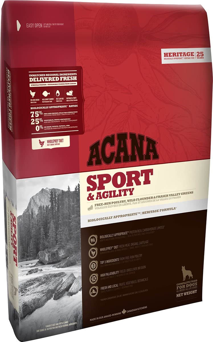  Acana Sport & Agility, Comida para Perros, Ingredientes Frescos, un saco, 17000 gr 