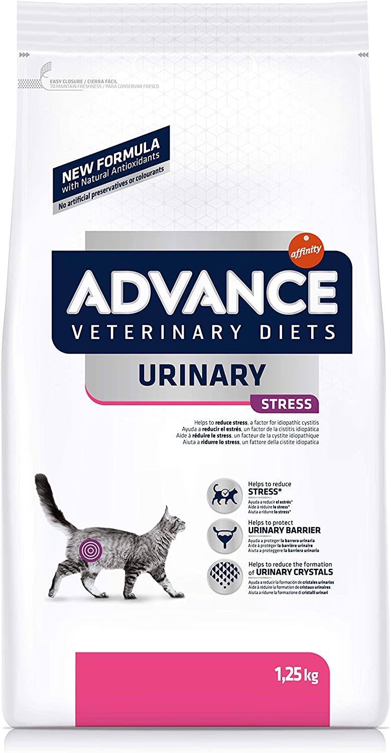  Advance Veterinary Diets Urinary Stress - Pienso para Gatos,1.25 kg 