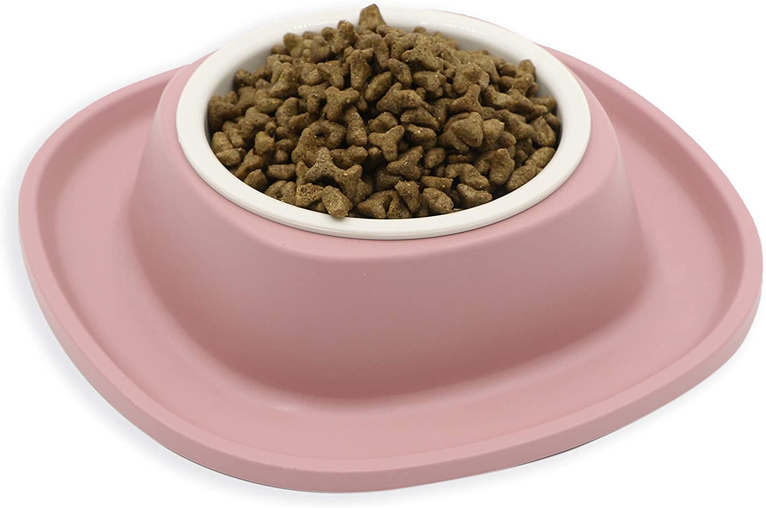  Aimé Comedero para Perros pequeños y Gatos con Cuenco Extraíble y Base Antideslizante y Antiderrames 230 ml, S 