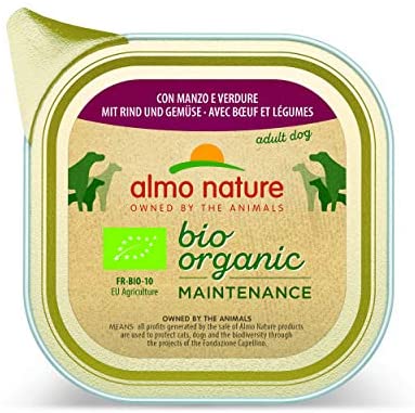  almo nature - Comida Diaria para Perros (bovinos y Verduras, 32 x 100 g) 