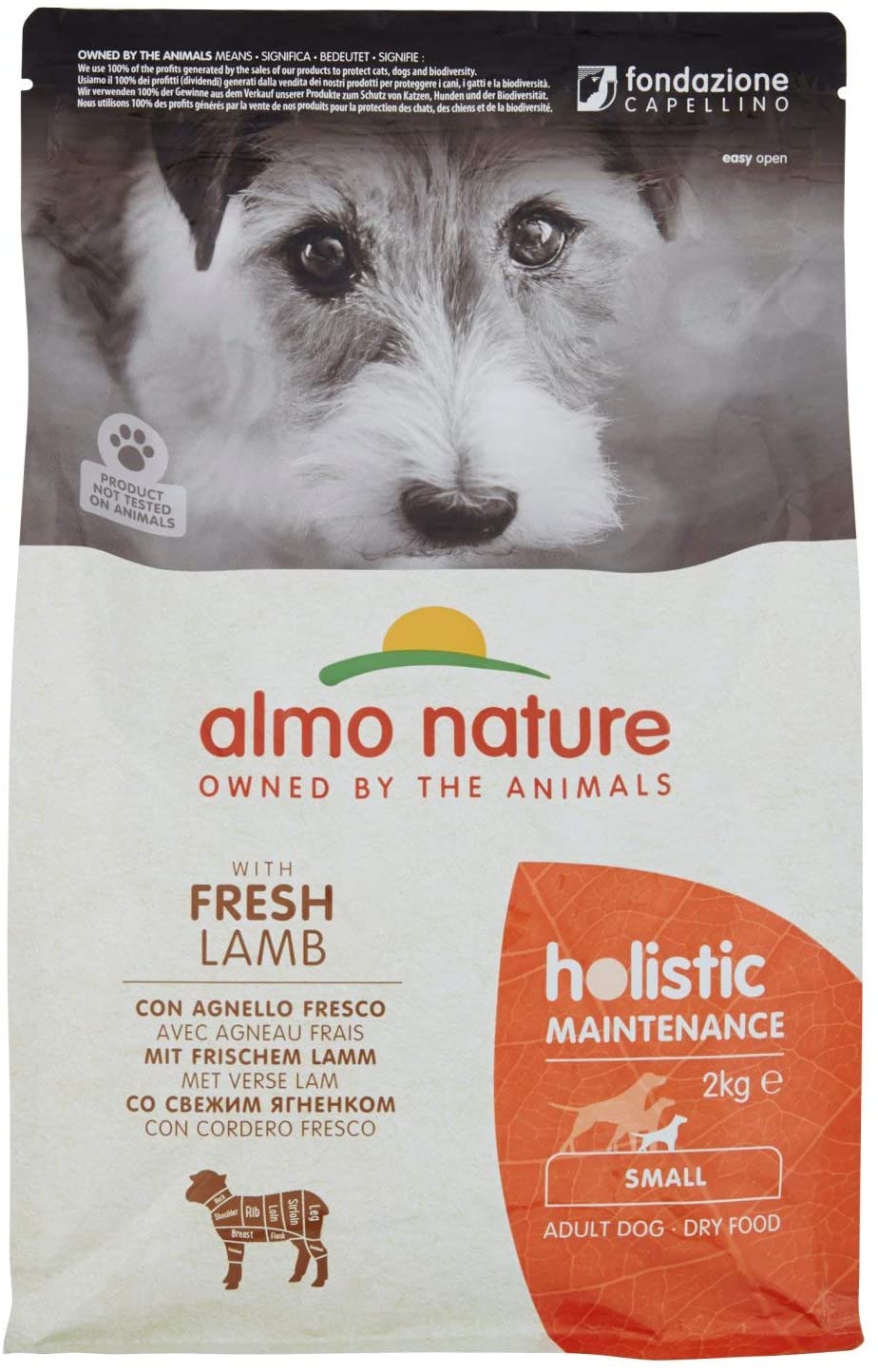  Almo Nature Dog Dry PFC Holistic Adult Cordero Razas Pequeñas 