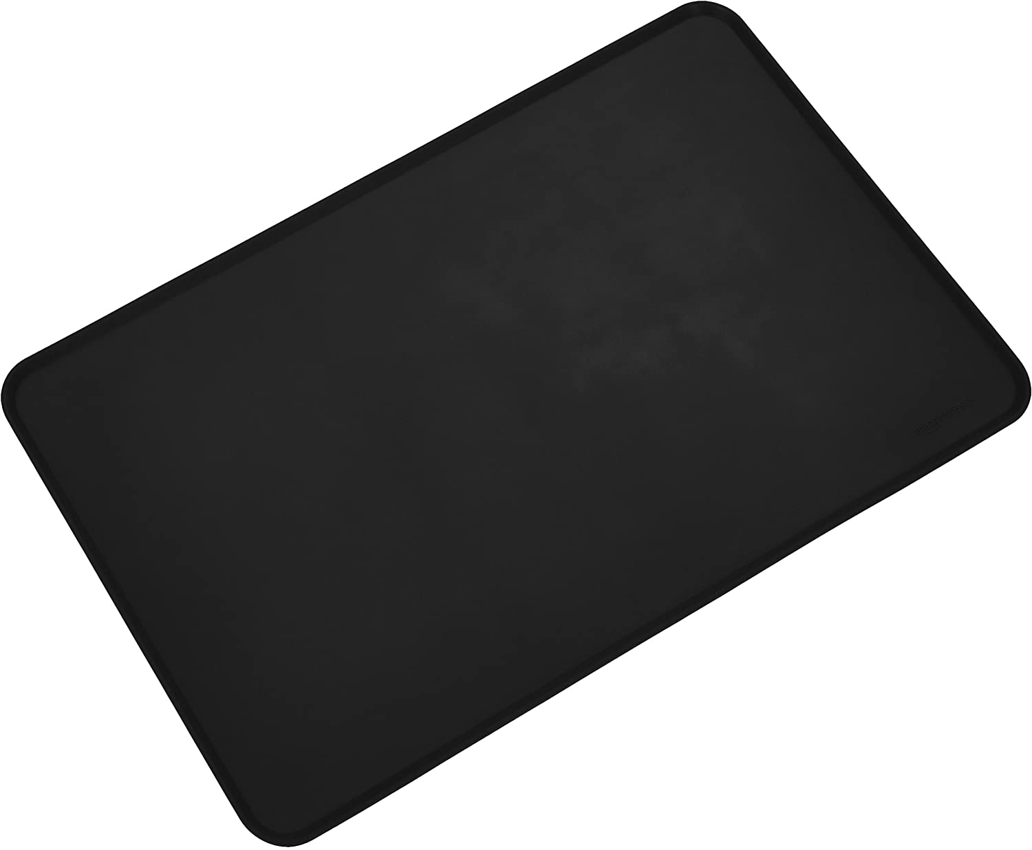  AmazonBasics - Alfombrilla para comedero de mascota, de silicona, impermeable, 61 x 41 cm, Negro 