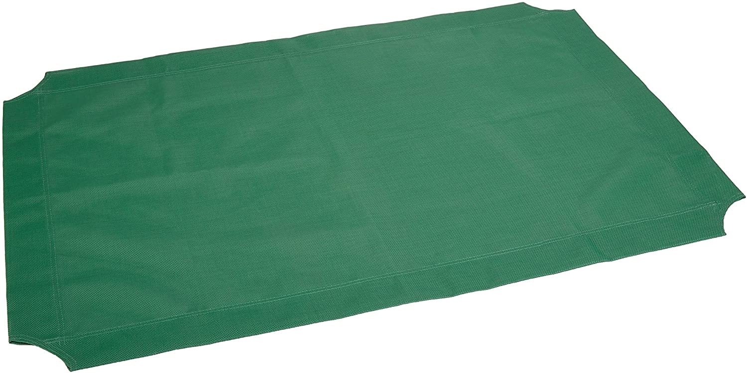  AmazonBasics – Funda de repuesto para la cama para mascotas elevada y aireada, grande, color verde 