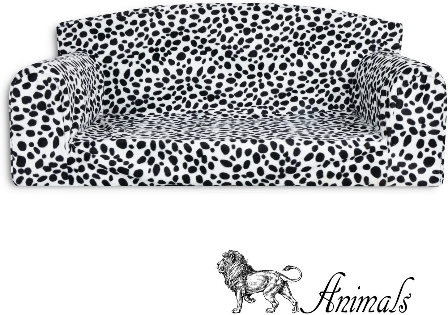  Animal - Sofá para mascota, diseño de dálmata,cama de 3 tamaños para perro,funda de material de alta calidad,fabricado en el Reino Unido 