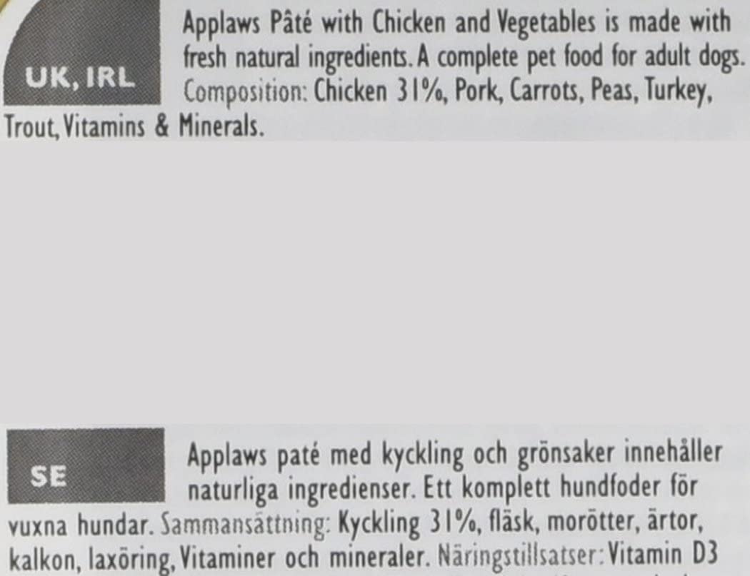  Applaws - Pollo con Verduras (7 x 150 g) 