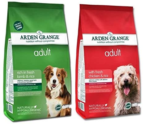  Arden Grange Multi Comprar Pollo & Aroz + Lamb&Rice Dry Adulto comida para perro (2 x / 4 x / 6 x 12 kg) 