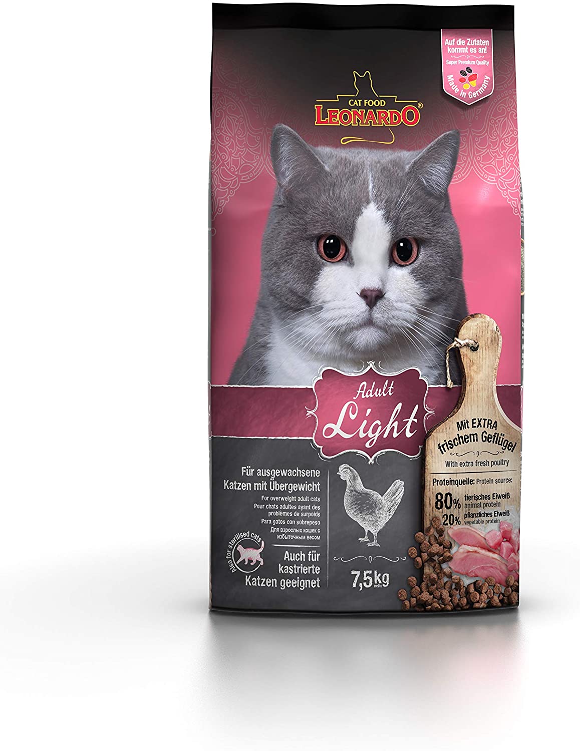  Belcando Leonardo Feline Adult Light 7,5Kg 7500 g 
