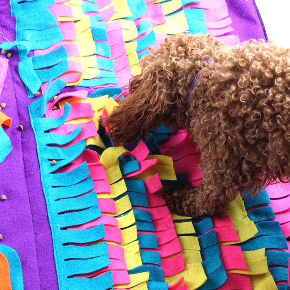  Bloomma Dog Feeding Mat, Dog Snuffle Mat Small/Large Pad de Entrenamiento para Perros Nose Pet Manta de Trabajo Actividad Antideslizante para Mascotas 