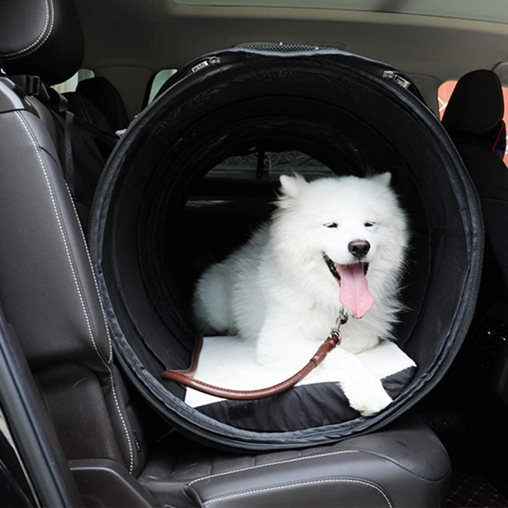  Bolsa para mascotas Carry plegable perro perro coche coche de la estera de la jaula anti-sucia bolsa de la perrera del animal doméstico del coche Mat lados suaves del animal doméstico del recorrido de 